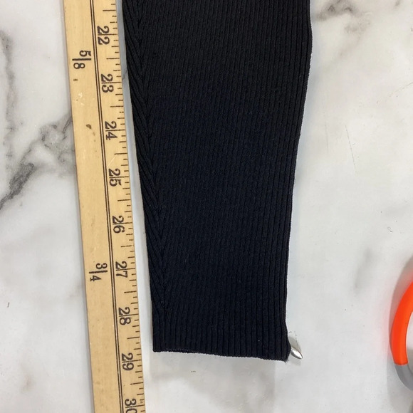 Intermix Leggings Womens Size Small Black Casual Stretch‎ Ankle Zip High Waisted - Picture 10 of 11